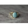 925 Sterling Silver Larimar Ring Size 7