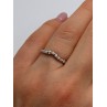 18K WHITE GOLD  DIAMONDS  RING SIZE 6