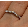 18K WHITE GOLD  DIAMONDS  RING SIZE 6