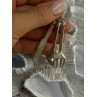 Vintage 925 Sterling Silver Spoon Knife Fork Pendant Length 2.70 inch
