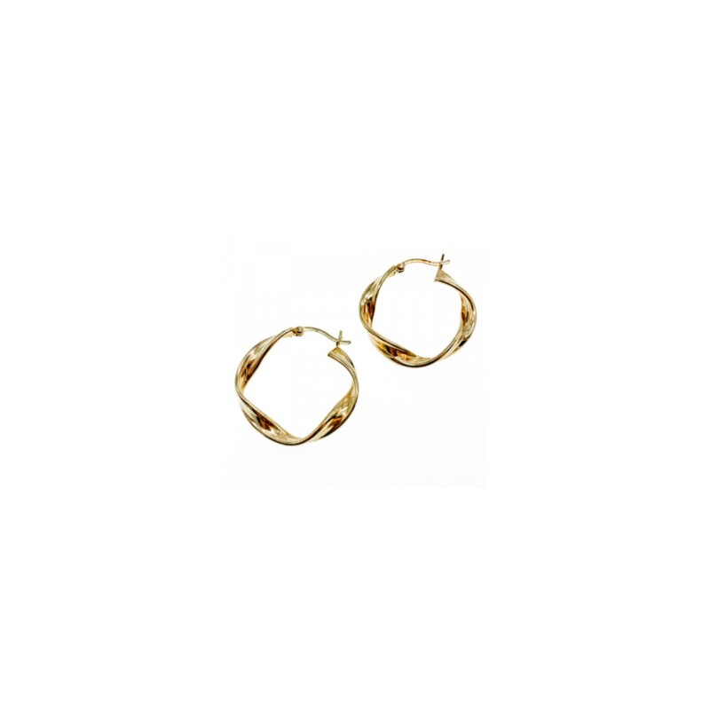 925 Sterling Silver Gold Plated Classic Earring
