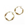 925 Sterling Silver Gold Plated Classic Earring