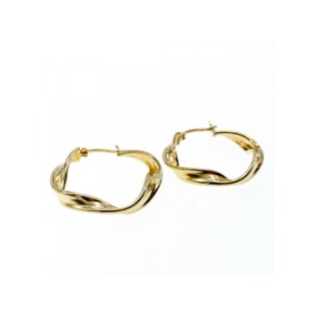 925 Sterling Silver Gold Plated Classic Earring