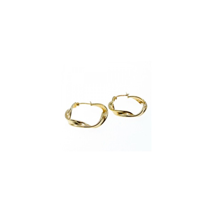925 Sterling Silver Gold Plated Classic Earring