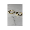 925 Sterling Silver Gold Plated Classic Earring