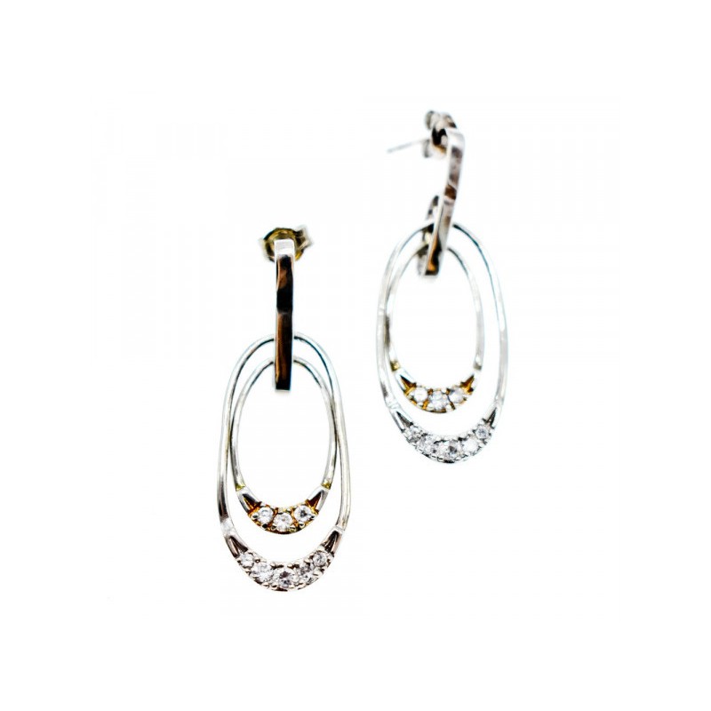 925 Sterling Silver CZ Stud Earrings