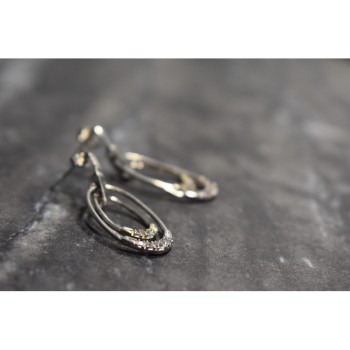 925 Sterling Silver CZ Stud Earrings