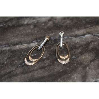 925 Sterling Silver CZ Stud Earrings