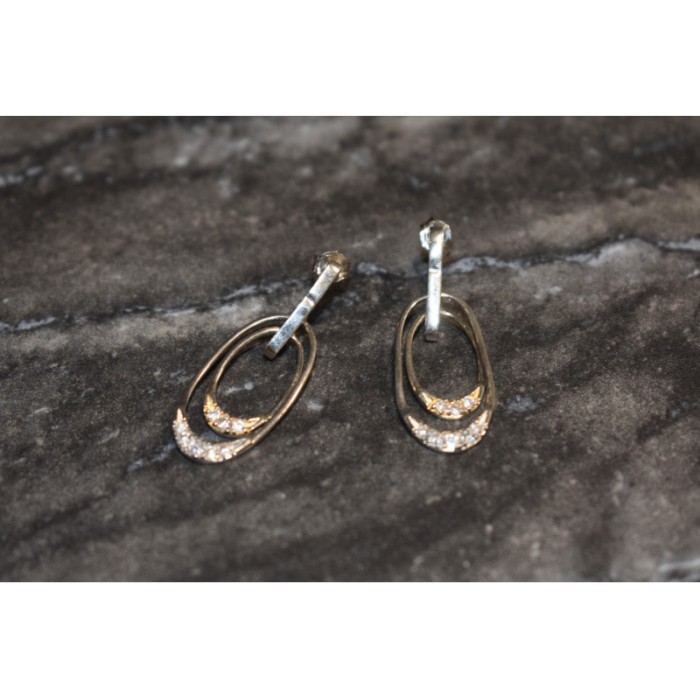 925 Sterling Silver CZ Stud Earrings