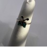 925 Sterling Silver & Turquoise Butterfly Ring Size 4