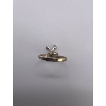 925 Sterling Silver & Turquoise Butterfly Ring Size 4