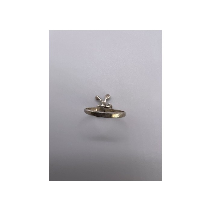 925 Sterling Silver & Turquoise Butterfly Ring Size 4