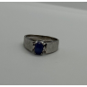 925 Sterling Silver Blue Star Sapphire Ring Size 4