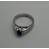 925 Sterling Silver Blue Star Sapphire Ring Size 4