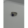 925 Sterling Silver Blue Star Sapphire Ring Size 4