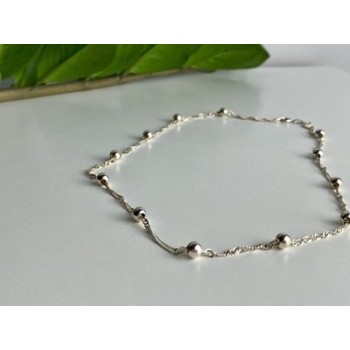 925 Sterling Silver Necklace Italy 17.7 In