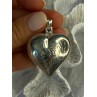 925 Sterling Silver Heart Locket Pendant Length 2 inch