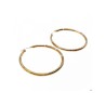925 Sterling Silver Gold Plated (10k) Hoop Earrings