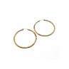 925 Sterling Silver Gold Plated (10k) Hoop Earrings