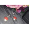 925 Sterling Silver Red Jasper Earrings