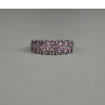 925 Sterling Silver Pink Topaz Ring Size 6.5