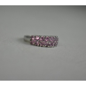 925 Sterling Silver Pink Topaz Ring Size 6.5