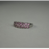 925 Sterling Silver Pink Topaz Ring Size 6.5