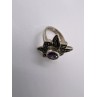 925 Sterling Silver Amethyst & Marcasite Ring Size 5
