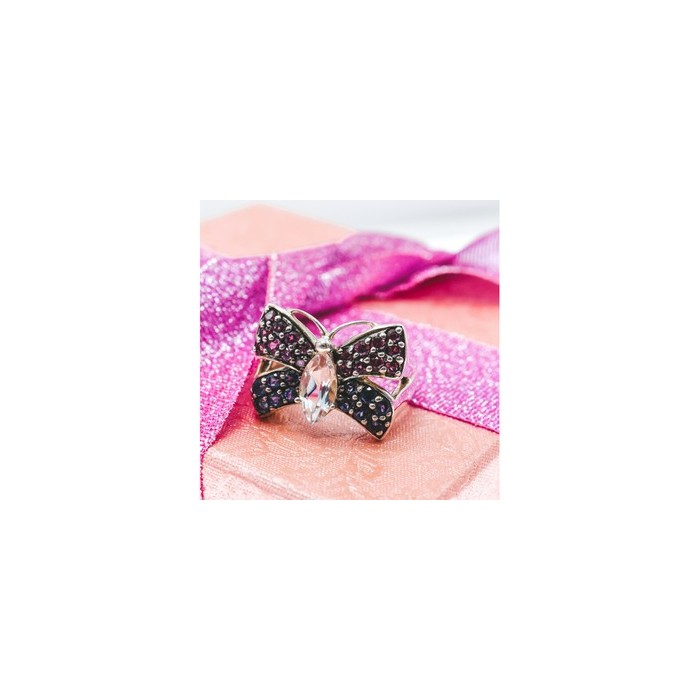 925 Sterling Silver White Topaz, Spinel & Tourmaline 