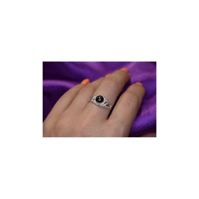 925 Sterling Silver Star Sapphire Ring Size 8