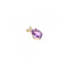 14K YELLOW GOLD AMETHYST PENDANT