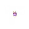 14K YELLOW GOLD AMETHYST PENDANT