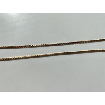 925 Sterling Silver Gold Plated Chain Italy 23.6 In