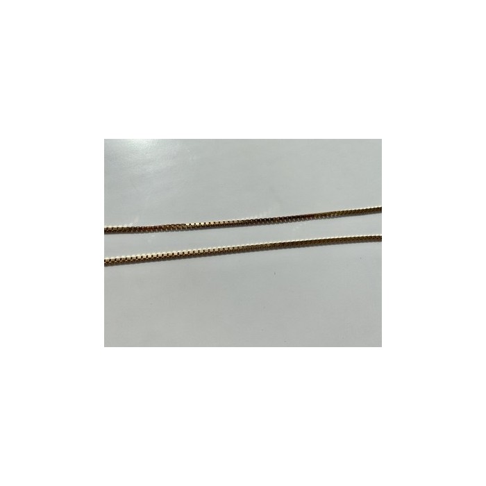 925 Sterling Silver Gold Plated Chain Italy 23.6 In