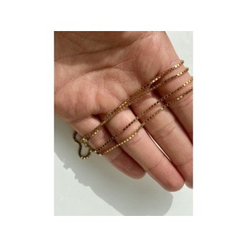 925 Sterling Silver Gold Plated Chain Italy 23.6 In