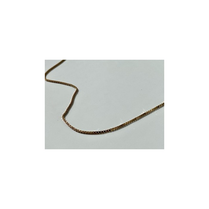 925 Sterling Silver Gold Plated Chain Italy 23.6 In