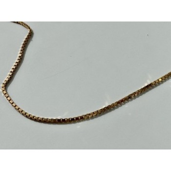 925 Sterling Silver Gold Plated Chain Italy 23.6 In