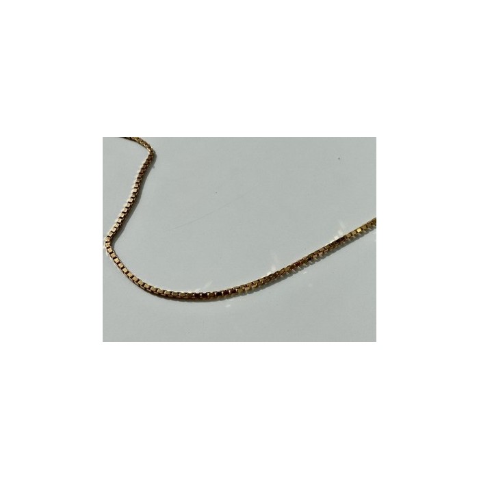 925 Sterling Silver Gold Plated Chain Italy 23.6 In