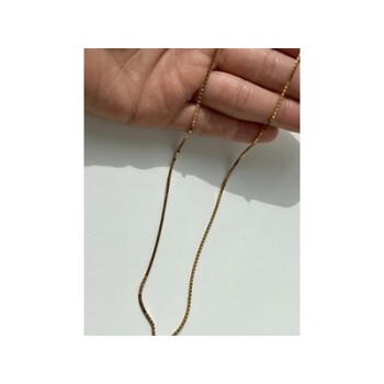 925 Sterling Silver Gold Plated Chain Italy 23.6 In