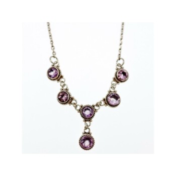 925 STERLING SILVER AMETHYST NECKLACE
