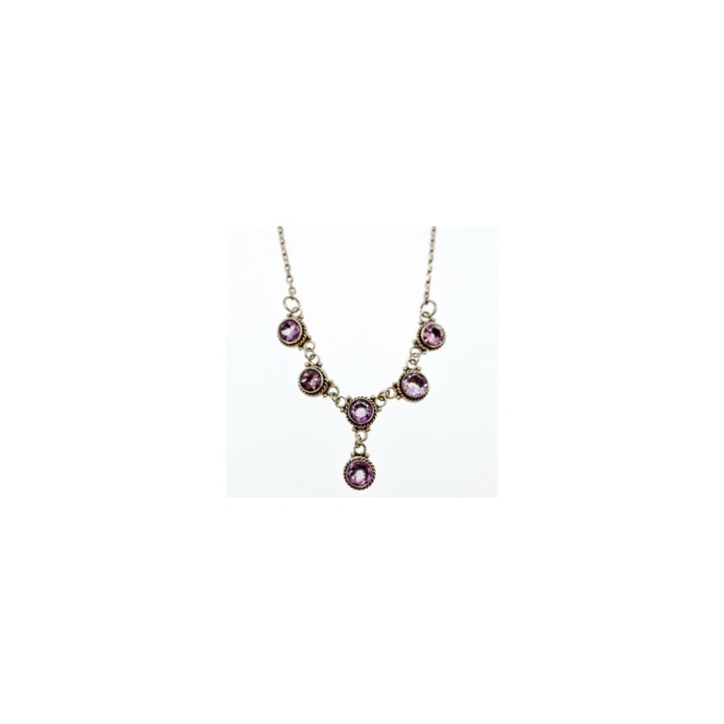 925 STERLING SILVER AMETHYST NECKLACE