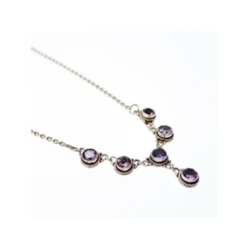 925 STERLING SILVER AMETHYST NECKLACE