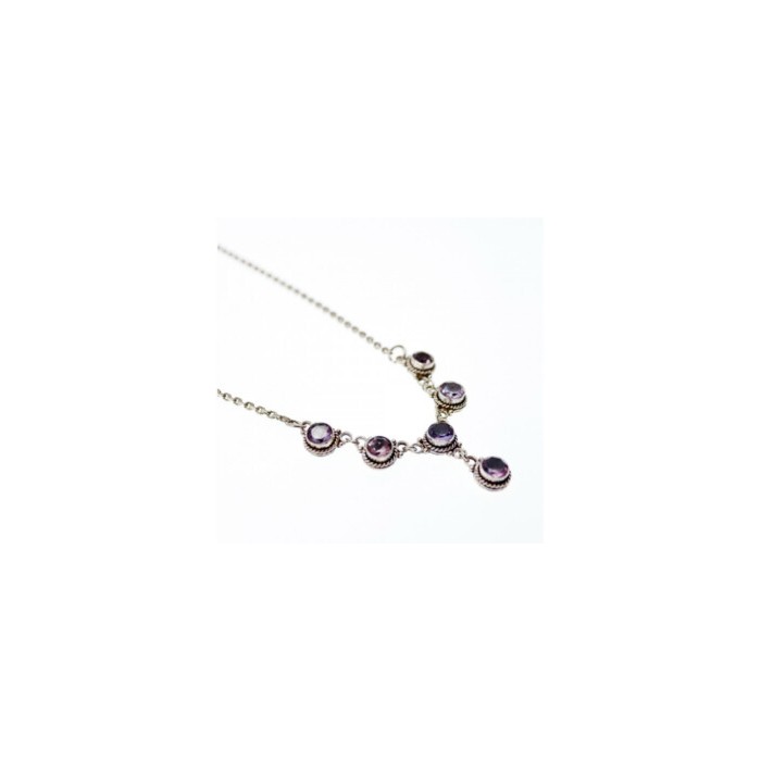 925 STERLING SILVER AMETHYST NECKLACE