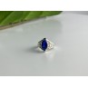 925 Sterling Silver Blue Tourmaline Ring Size 6.5