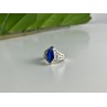 925 Sterling Silver Blue Tourmaline Ring Size 6.5