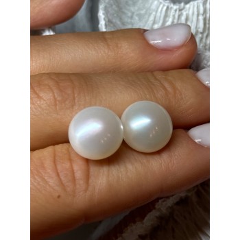925 STERLING SILVER FRESH WATER PEARL EARRINGS LENGTH 0.5 Inch