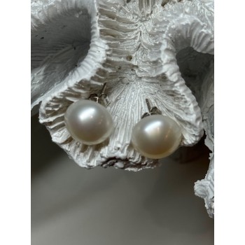 925 STERLING SILVER FRESH WATER PEARL EARRINGS LENGTH 0.5 Inch