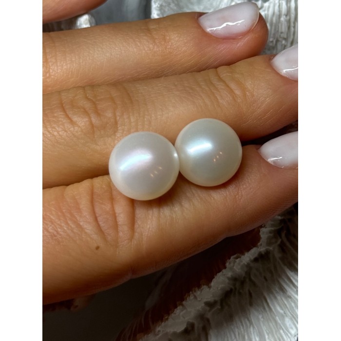 925 STERLING SILVER FRESH WATER PEARL EARRINGS LENGTH 0.5 Inch