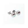 925 Sterling Silver Gray Pearls Earrings
