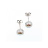 925 Sterling Silver Gray Pearls Earrings
